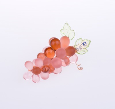 Křišťálový hrozen růžový - velikost 6 - V18